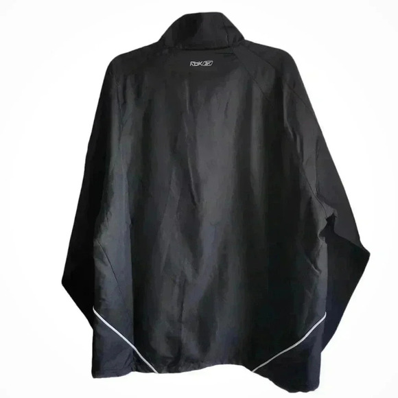 Mid-2000s Reebok Hockey Warm-Up Jacket Men’s XL Rbk Windbreaker Black Unworn - Picture 10 of 15